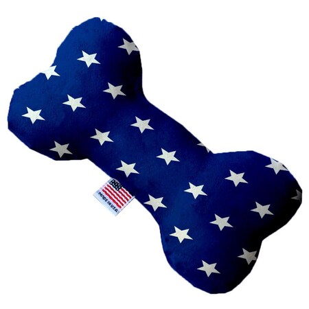 Mirage Pet Products Blue Stars 10 in. Stuffing Free Bone Dog Toy 1134-SFTYBN10